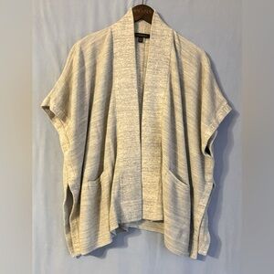 Banana Republic Gray Open Poncho Style Cardigan Sweater Women’s Size XS